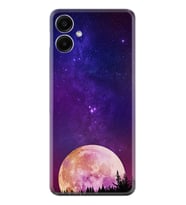 Samsung Galaxy A06 Kılıf Boutique Baskılı Resimli Mor Ay Pcode -025