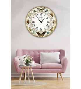 Bilge Retro Tasarımlı Duvar Saati 35x35cm (Baskılı)