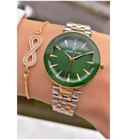Daniel Klein MRD11294 Kristal Cam, Modern,Şık Kadın Kol saati Bileklik Hediyeli