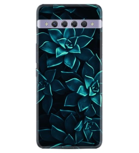TCL 10 Plus Kılıf Silikon Desen Mistik Çiçekler 1650