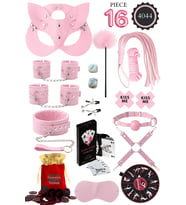 İPTİLA 16 pembe PARÇA  FANTEZİ ESARET SETİ