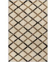 Eliana Home Baskılı, Yıkanabilir Kaymaz Taban Salon Halısı LNA0511 100x150 cm (Kahverengi)
