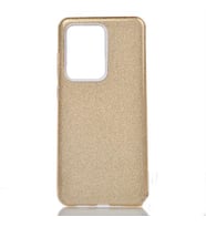 Samsung Galaxy S20 Ultra Kılıf Simli Parlak Shining Kapak (Gold)