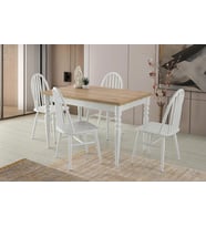 Didim Ada Açılır Mutfak Masa Sandalye Takımı 80x120
