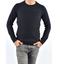 ET 3435 TWİSTER BİSİKLET YAKA KAZAK (Lacivert)