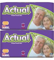 Actual Yetişkin Hasta Bezi Bel Bantlı S-Small Küçük 60 Adet (2PK*30)