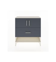 Arges Şifonyer 2 Raflı Tek Çekmeceli 2 Kapaklı 88x30x96 Aytaşı-Antrasit