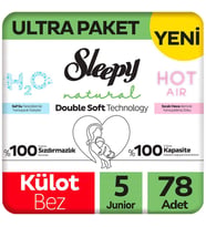 Sleepy 5 Beden Külot Bez Natural Double Soft Ultra Paket 78 Adet