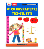 Okul Öncesi Ölçü Kavramları YAZ-SİL Seti (3-7 Yaş)