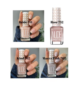 4’lü Oje Seti Nude Bride 751 Nude Rose 752 Nude Kind 762 Nude Mauve Pink 767 Nail Polish