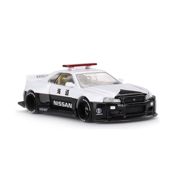 Mini Gt 1/64 Nissan Skyline Gt-r R34 Kaido Works (V2 Aero) Police