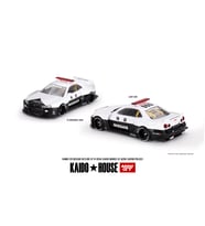 MINI GT LB★WORKS NISSAN GT-R R35 POLICE Mini Gt 1/64 Nissan Skyline Gt-r R34 Kaido Works (V2 Aero) Police