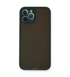 Apple İphone 12 Pro Max Kılıf Montreal Silikon Kapak - Yeşil