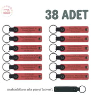 Nar Çiçeği, Özel Günler İçin, 38'li Anahtarlık Set, Adınıza Tasarlanmış İsimli Anahtarlıklar