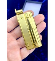 Benzinli Metal Tasarım GOLD Renk Şık Muhtar Çakmağı