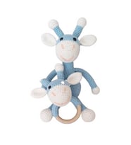Sevimli Zürafa ve Çıngırak Amigurumi Organik Takım