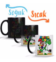 Süper Mario E Yoshi Sihirli Kupa Bardak Porselen