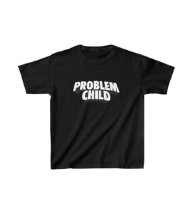 Unisex Çocuk Baskılı T-Shirt - Siyah