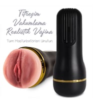 Do it Love - Premium Plus Realistik Vakumlu ve Titreşimli Vajina Mastürbatör (STD)