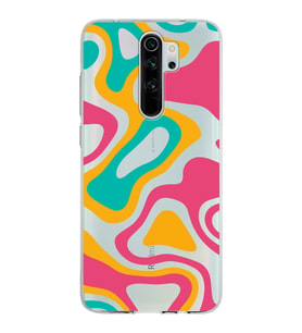 Xiaomi Redmi Note 8 Pro Uyumlu Kapak Renkli Desen Tasarımlı Şeffaf Silikon Kılıf