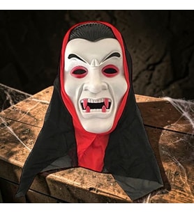 TÜLLÜ VAMPİR MASKESİ CADILAR BAYRAMI KORKU MASKESİ VAMPIRE HALLOWEEN MASK EĞLENCE KORKU MASKESİ