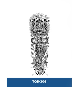 TQB-306 BUDHA VE YILAN DESEN GEÇİCİ KOL DÖVMESİ-TATTO