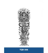 TQB-306 BUDHA VE YILAN DESEN GEÇİCİ KOL DÖVMESİ-TATTO