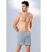 Erkek Penye Empirme Boxer Desenli - 1119A