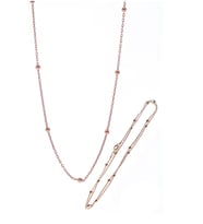 Söğütlü Silver Gümüş 50 cm rose top top zincir