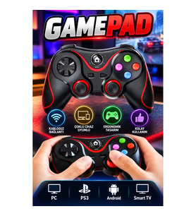 Çoklu Cihaz Uyumlu Gamepad PC PS3 Android Smart TV Denetleyici