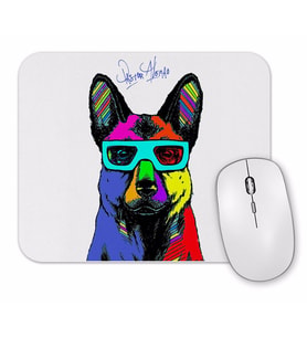 Pastor Alemao Pug Köpek Mouse Pad