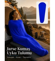 Beylini Kamp Uyku Tulumu Nefes Alır Jarse Esnek Kumaş Dayanıklı Taşıma Çantası Hediyeli Uyku Tulumu Konforlu Yıkanabilir Gezi Outdoor Av Balık Festival