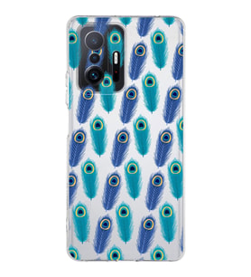 PrintiFy Xiaomi Mi 11T Pro ile Uyumlu 1mm Slim Fit Nazar Boncuğu 4 Baskılı Şeffaf  Kılıf