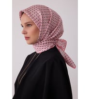 Monogram Desen %100 Twill İpek Eşarp BE18