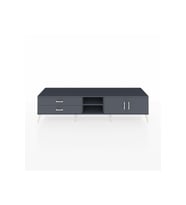 Hyperion TV Ünitesi 2 Raflı 2 Çekmeceli 2 Kapaklı 220x44x51 Antrasit-Antrasit
