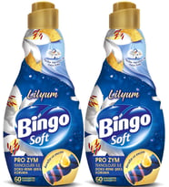 Bingo Soft Çamaşır Yumuşatıcı Konsantre 1440ML Lilyum (2 Li Set)