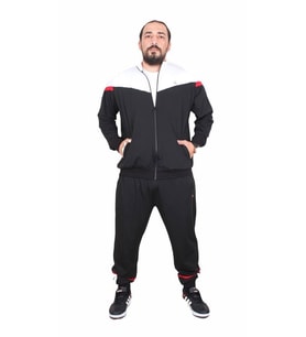 Starbattal Erkek Büyük Beden Eşofman Takım Parçalı MG TK717 SIYAH (Siyah)