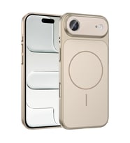 iPhone 17 Air Kılıf M-Safe Şarj Özellikli Kamera Korumalı Formen Kılıf (Gold)