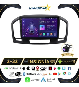 Opel İnsignia 2009-2013 Model 2+64GB Android 13 Kablosuz Carplay Navigasyon Multimedya Sistemi