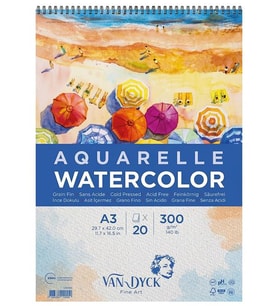 Van Dyck Sulu Boya Defteri 300 gr A3 20 Sayfa