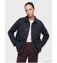 LCW Comfort İndigo Kadife Yaka Kadın Jean Tunik
