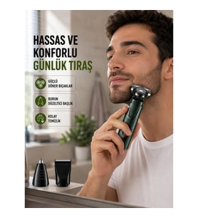 Mey İthalat® Kablosuz Şarjlı Çok Amaçlı Tıraş Makinesi