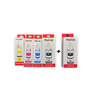 4 Renk +1 Siyah - Canon GI 490 Uyumlu Photoink Plus Mürekkep TAKIMI - - Canon G Serisi Uyumlu