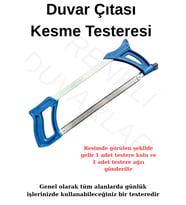Duvar çıtası Süpürgelik Panel Kesme Testeresi Demir Testere Pratik Demir Mdf Pvc Kesim Testere (Mavi)