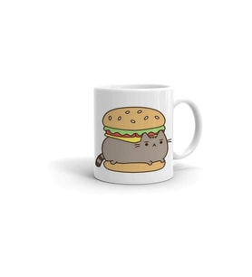 Pusheen Burger Baskılı Kupa/bardak