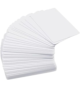 Paket Üstün Kaliteli Boş PVC Kartlar, CR80 30 Grafik Kalitesi Beyaz Plastik Kartlar Fotoğraf Kimlik Rozeti Yazıcıları için