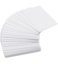Paket Üstün Kaliteli Boş PVC Kartlar, CR80 30 Grafik Kalitesi Beyaz Plastik Kartlar Fotoğraf Kimlik Rozeti Yazıcıları için