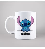 Stitch Tasarımlı Kupa Kişiye Özel