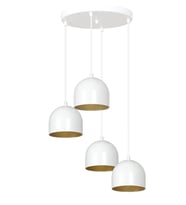 RİOLİGHT MODERN,RUSTİK,VİNTAGE,RETRO BEYAZ 4XE27 DUYLU METAL SARKIT AVİZE TABAN ÇAPI:30CM