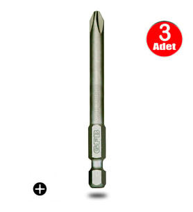 Gfb Bits Yıldız Uç Vidalama Matkap Ucu Ph2 x 100mm - 3 Adet